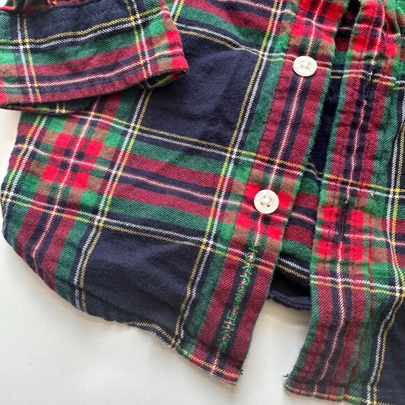Janie & Jack Holiday Plaid Shirt - 18 to 24 Months - Picture 2 of 3